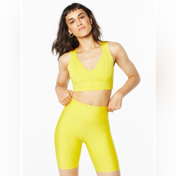 SoulCycle Bike Short 7” Vibrant Yellow (SoulCycle X Year of Ours) - Picture 2 of 4